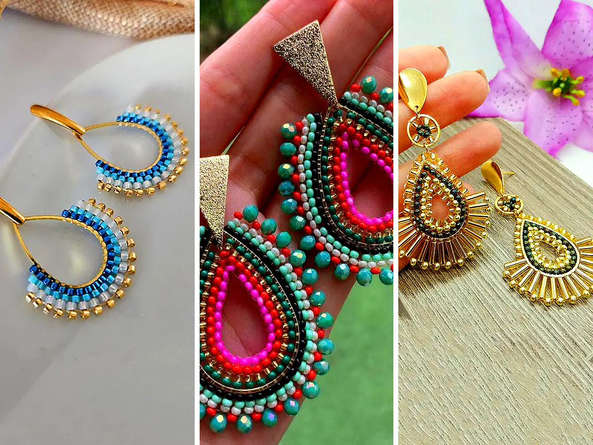 گوشواره رنگی و خلاقانه مهره‌ای (جدیدترین مدل های ترند امسال ۱۴۰۴ - ۲۰۲۵)
