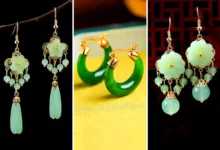 گوشواره سنگ جید شیک (جدیدترین مدل های ترند امسال ۱۴۰۴ - ۲۰۲۵)