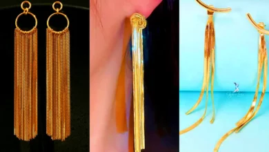 گوشواره شرابه‌ای طلا (جدیدترین مدل های ترند امسال ۱۴۰۴ - ۲۰۲۵)