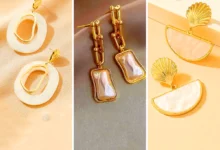 گوشواره صدفی طلا (جدیدترین مدل های ترند امسال ۱۴۰۴ - ۲۰۲۵)