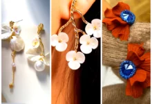 گوشواره طرح گل فانتزی (جدیدترین مدل های ترند امسال ۱۴۰۴ - ۲۰۲۵)