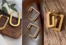 گوشواره طلا هندسی جدید خاص (جدیدترین مدل های ترند امسال ۱۴۰۴ - ۲۰۲۵)