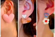 گوشواره فانتزی رنگی رنگی (جدیدترین مدل های ترند امسال ۱۴۰۴ - ۲۰۲۵)