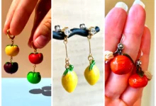 گوشواره فانتزی میوه‌ای (جدیدترین مدل های ترند امسال ۱۴۰۴ - ۲۰۲۵)