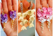 گوشواره فانتزی گلی دخترونه (جدیدترین مدل های ترند امسال ۱۴۰۴ - ۲۰۲۵)
