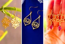 گوشواره لوتوس طلا (جدیدترین مدل های ترند امسال ۱۴۰۴ - ۲۰۲۵)