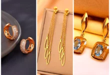 گوشواره لوکس و کلاسیک طلا (جدیدترین مدل های ترند امسال ۱۴۰۴ - ۲۰۲۵)