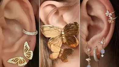 گوشواره لوکس پروانه ای طلا (جدیدترین مدل های ترند امسال ۱۴۰۴ - ۲۰۲۵)