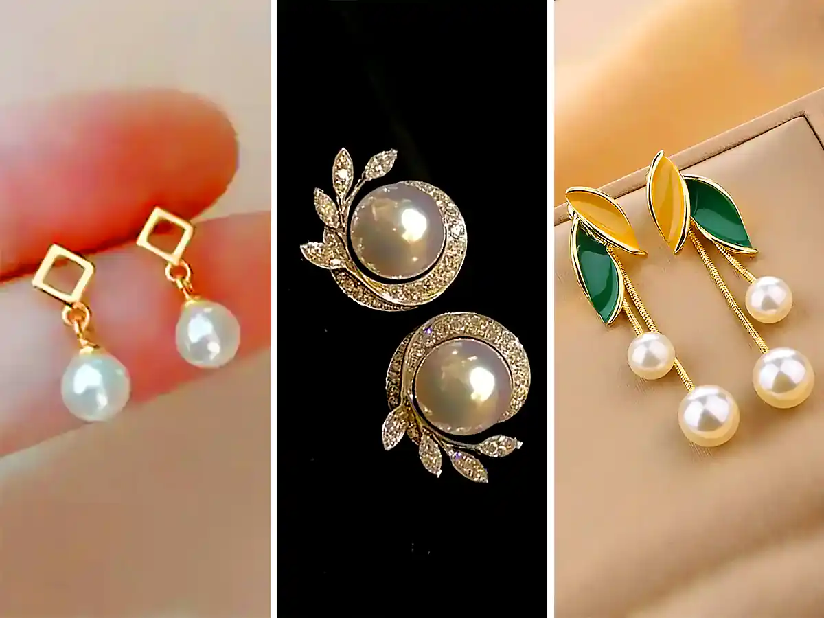 گوشواره میخی مرواریدی (جدیدترین مدل های ترند امسال ۱۴۰۴ - ۲۰۲۵)