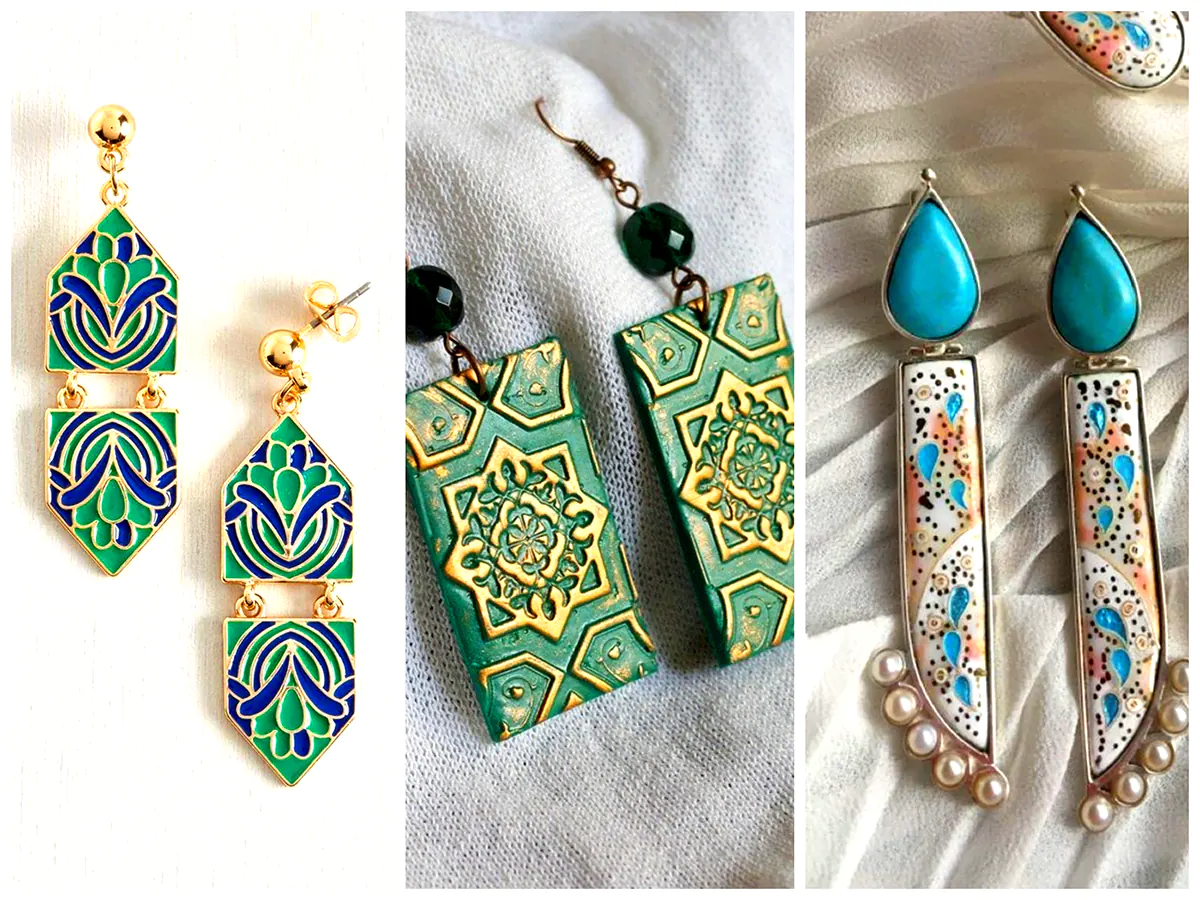 گوشواره نپالی رنگی (جدیدترین مدل های ترند امسال ۱۴۰۴ - ۲۰۲۵)