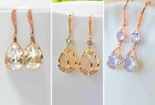 گوشواره نگین‌دار طلای بزرگ (جدیدترین مدل های ترند امسال ۱۴۰۴ - ۲۰۲۵)