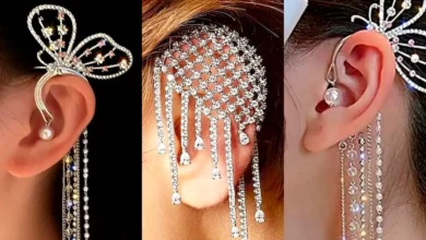گوشواره کاف کریستالی (جدیدترین مدل های ترند امسال ۱۴۰۴ - ۲۰۲۵)