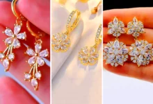 گوشواره کریستال گل میخی (جدیدترین مدل های ترند امسال ۱۴۰۴ - ۲۰۲۵)