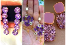 گوشواره کریستال یاسی (جدیدترین مدل های ترند امسال ۱۴۰۴ - ۲۰۲۵)