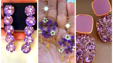 گوشواره کریستال یاسی (جدیدترین مدل های ترند امسال ۱۴۰۴ - ۲۰۲۵)