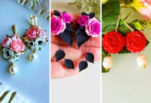 گوشواره گل خمیری (جدیدترین مدل های ترند امسال ۱۴۰۴ - ۲۰۲۵)