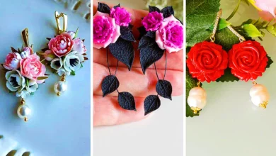 گوشواره گل خمیری (جدیدترین مدل های ترند امسال ۱۴۰۴ - ۲۰۲۵)