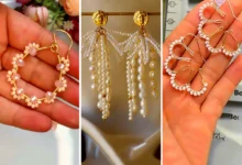 گوشواره گل قاصدک کریستالی (جدیدترین مدل های ترند امسال ۱۴۰۴ - ۲۰۲۵)