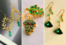 گوشواره گندم زمردی (جدیدترین مدل های ترند امسال ۱۴۰۴ - ۲۰۲۵)