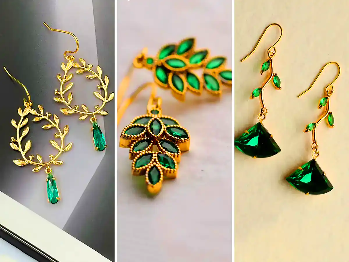 گوشواره گندم زمردی (جدیدترین مدل های ترند امسال ۱۴۰۴ - ۲۰۲۵) گوشواره گندم زمردی (جدیدترین مدل های ترند امسال ۱۴۰۴ - ۲۰۲۵)