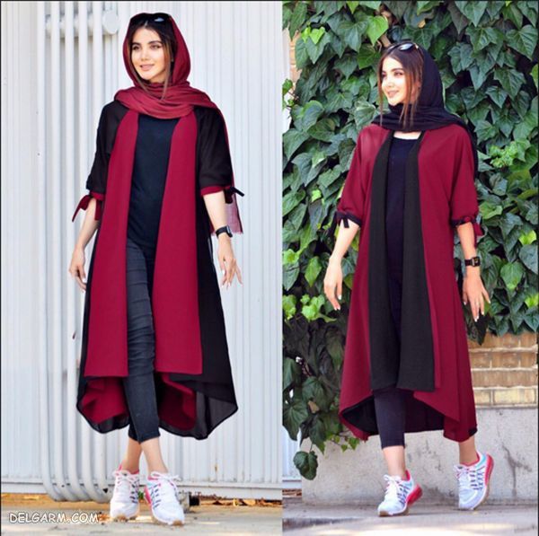 ست کردن لباس قرمز با مشکی