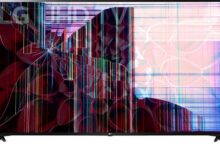 علت خط افتادن روی صفحه تلویزیون LED ال جی