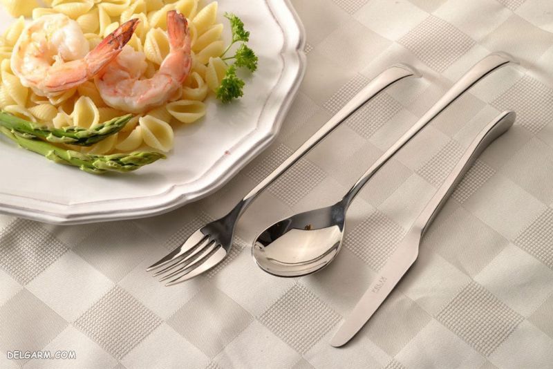 سرویس قاشق چنگال استیل چنگالک