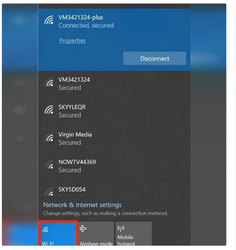 آموزش فعال کردن Wifi روی ویندوز 10