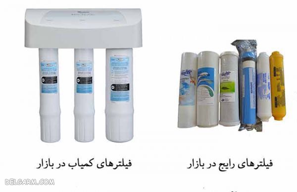 نوع فیلترهای دستگاه تصفیه آب