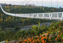 جاذبه های گردشگری پل معلق پیرتقی در اردبیل (+ تصاویر)