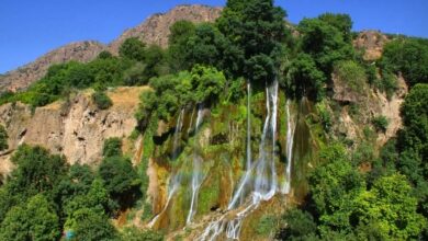 بیشه: یکی از زیباترین آبشارهای ایران+عکس (+ تصاویر)