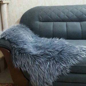 شال مبل و تخت طرح خز سایز 100×180 سانتی متر