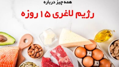رژیم لاغری ۱۵ روزه : کاهش وزن سریع طی 2 هفته ! (2 نکته مهم)
