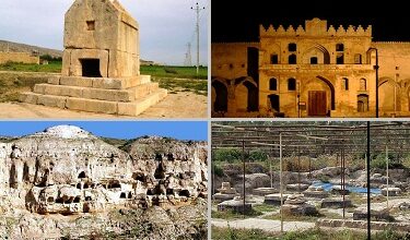 کاخ کوروش (شهرستان دشتستان واقع در برازجان) (+ تصاویر)