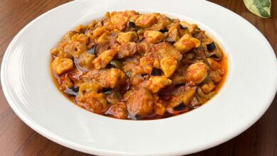 طرز تهیه خوراک بادمجون خوشمزه و سریع (فیلم آموزشی)