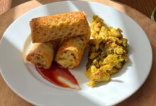 طرز تهیه رول مرغ خوشمزه و سریع (فیلم آموزشی)