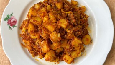 طرز تهیه دو پیازه آلو شیرازی خوشمزه و اصیل (فیلم آموزشی)