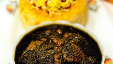 طرز تهیه قورمه سبزی نذری برای 200 نفر (مرحله به مرحله)