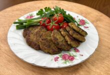 طرز تهیه کتلت بادمجان خوشمزه و مجلسی (فیلم آموزشی)
