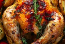 طرز تهیه مرغ شکم پر خوشمزه و مجلسی به سبک رستورانی