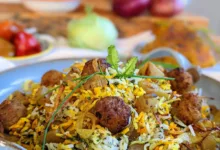 طرز تهیه کلم پلو شیرازی با گوشت چرخکرده (خوشمزه و ساده)