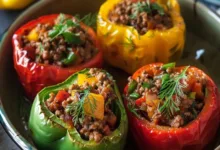 طرز تهیه دلمه فلفل خوشمزه و مجلسی (مرحله به مرحله)