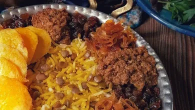 طرز تهیه عدس پلو با گوشت قلقلی(خوشمزه و مجلسی)