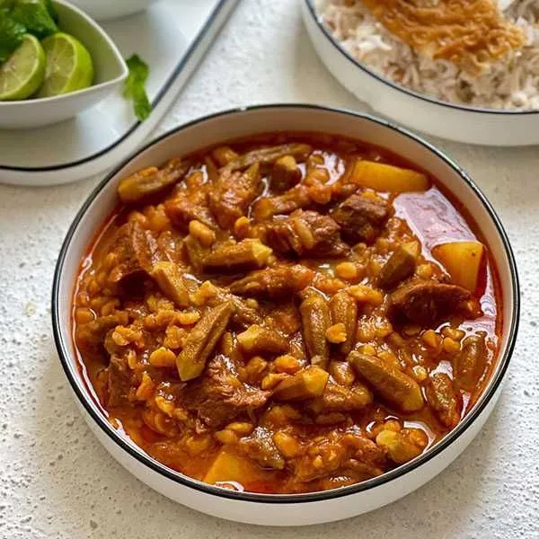 طرز تهیه خورشت بامیه خوشمزه و راحت(با تمر هندی) 22