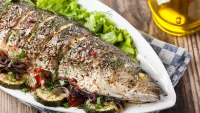 🐟 طرز تهیه ماهی شکم پر مجلسی (با رب انار و گردو)